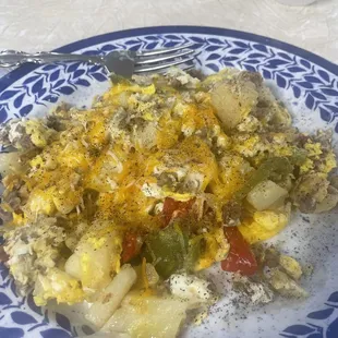 Sausage mess was pretty tasty.
