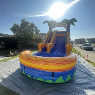 Reserve this water slide today! Call or text 909-702-9797