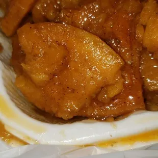 Poorly seasoned yams