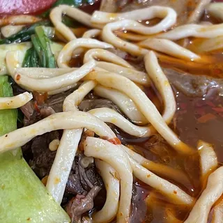 Spicy Beef Brisket Noodle Soup