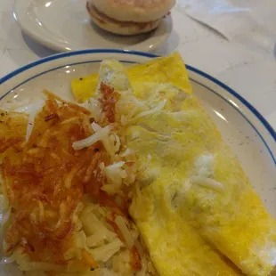 Sausage and cheese omelet