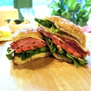 We pile every sandwich high with premium hand cut deli meats and cheeses.