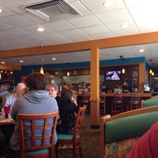 Our view from our booth