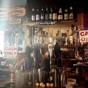 a bar with a lot of liquor