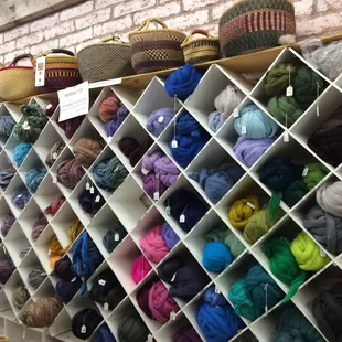 A spinners dream. A nice place to bring your wheel to sit and spin.  If you knit, crochet, or weave its A nice place to spend an afternoon.