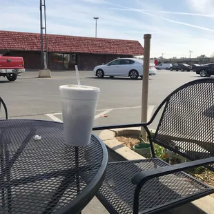 Two smaller tables if you&apos;re not driving through.