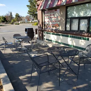 Outside seating area
