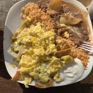 Chilaquiles with Eggs Plate