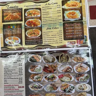 ramen and noodles, menu