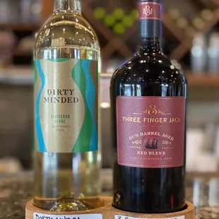 three bottles of wine