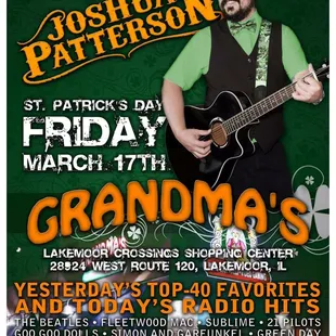 Live Music every Friday and Saturday nights. We support local musicians.