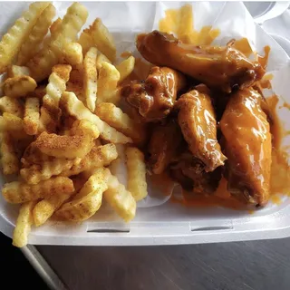 Chicken Wings and Fries