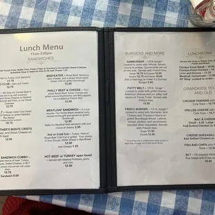 Inside menu.