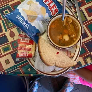 Tomato Florentine with ham sandwich