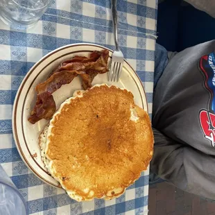 Pancakes and bacon