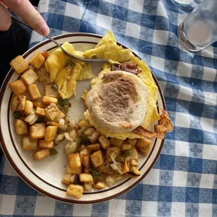 Breakfast sand which ($10)