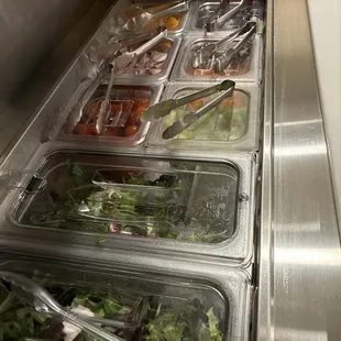 Salad bar with lots of options!