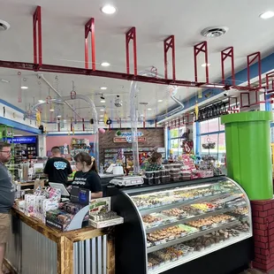 customers at the counter