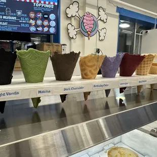 Ice cream cone selection