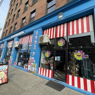 the front of the store