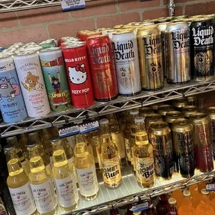 a variety of drinks