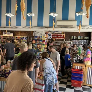 people shopping in the store
