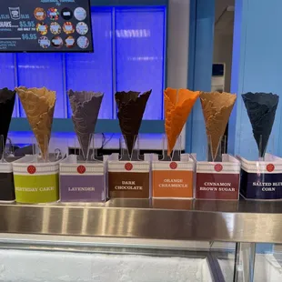 Flavored cones