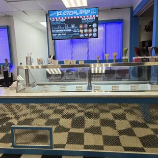 Ice cream counter