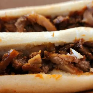a pulled pork sandwich