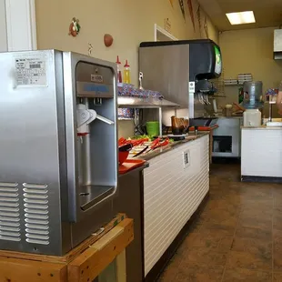 Salad and Ice Cream Station