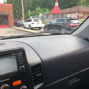 Area's Only Pizza drive thru window