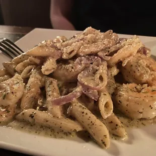 Shrimp Pesto Pasta