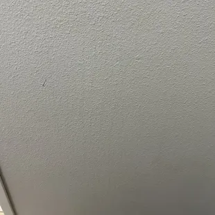 Mystery substance dripping down wall.