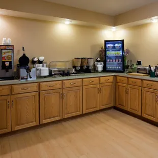 Our Gourmet Express Breakfast featuring a variety of items including hot foods is served daily from 6am - 10am.