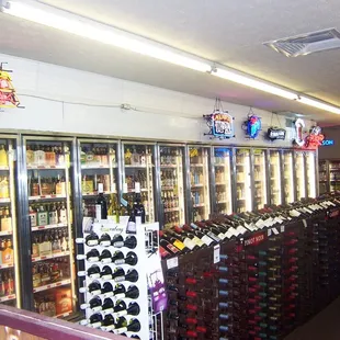 a wine store with a variety of bottles