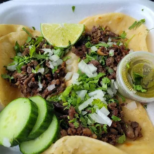 Carne asada tacos. Awesome!