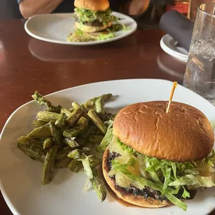 Burger week with Sauteed Chopped Asparagus