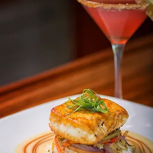 Pineapple Soy Glazed Halibut