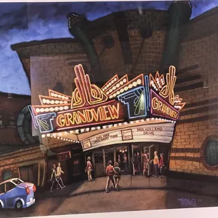 Painting in side lobby