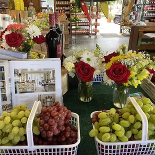 Fresh fruits and flowers