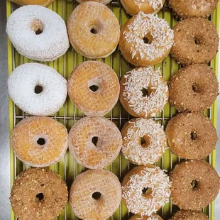 Plain,Sugar Powder,Crumb, Coconut and Sugar Raised