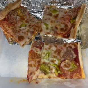 Sausage x pepperoni x Peppercini