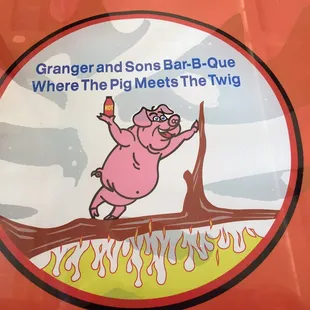 ows a pig on a branch