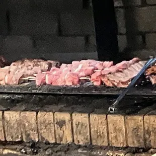 kabobs &amp; ribs on the grill
