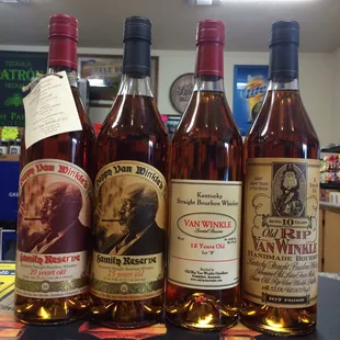 a variety of bottles of wine