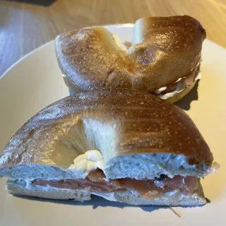 Salmon Bagel Sandwich