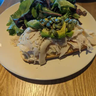 Avocado Turkey Toast Breakfast
