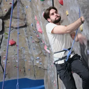 Test your skills on our natural rock walls!