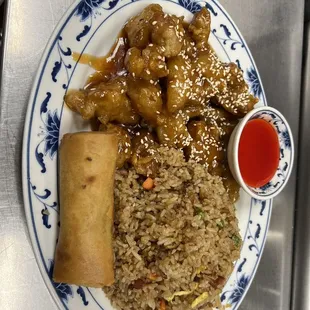 a plate of food