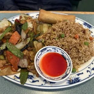 Chicken with Hot Garlic Sauce Luncheon